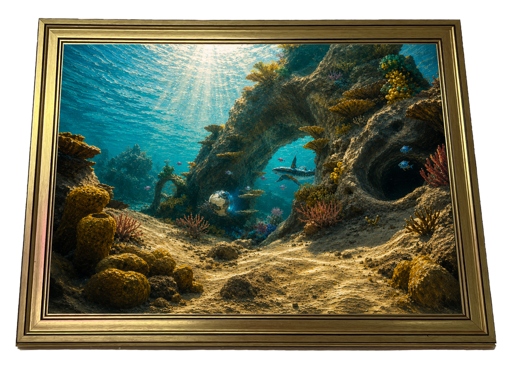 The Blooming Depths Subnautica 2 inspired underwater wall art poster