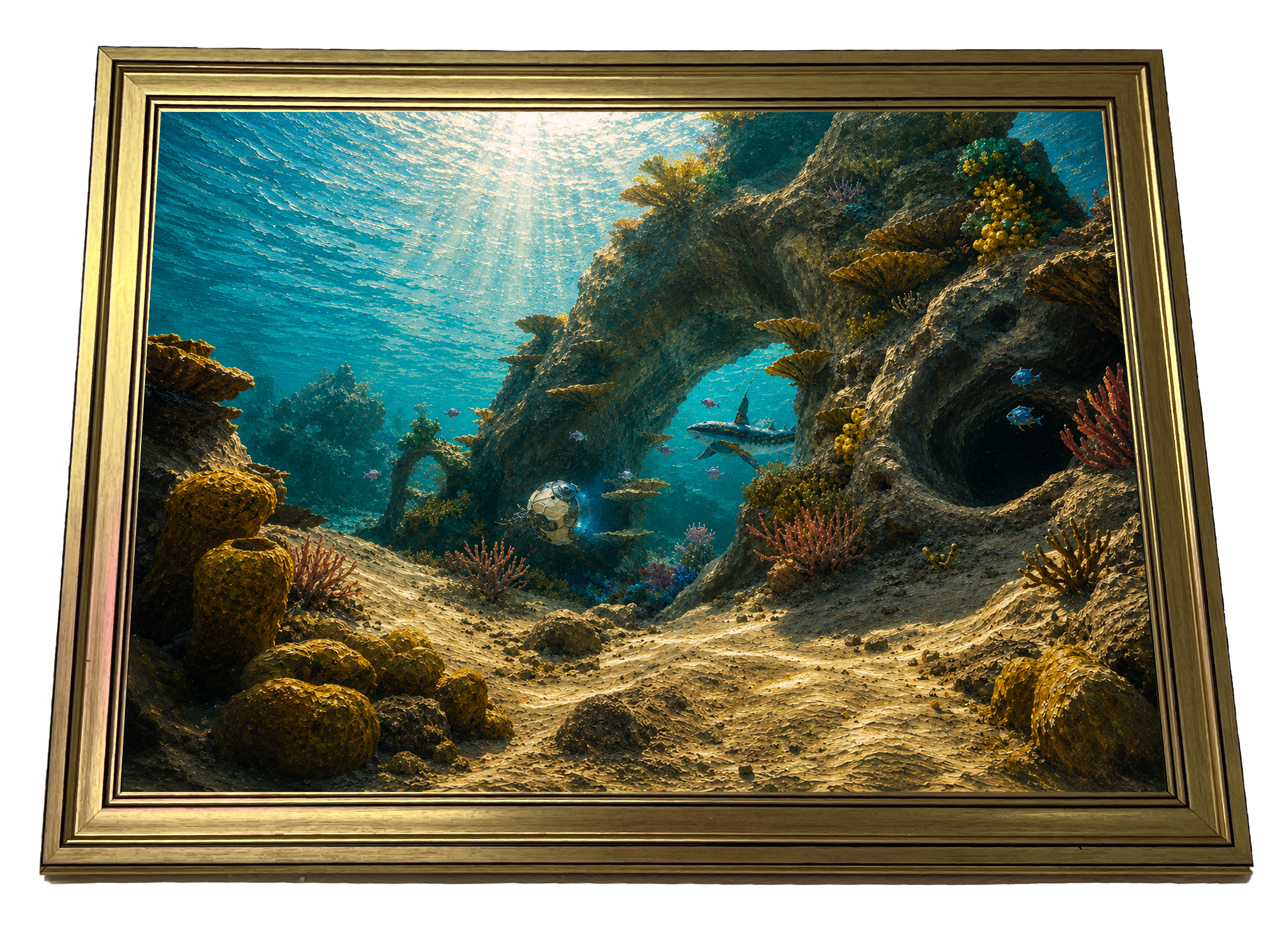 The Blooming Depths Subnautica 2 inspired underwater wall art poster