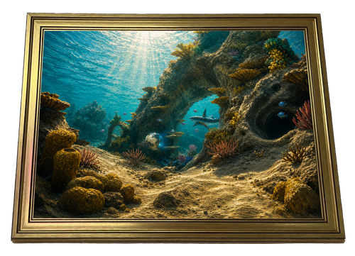 The Blooming Depths Subnautica 2 inspired underwater wall art poster