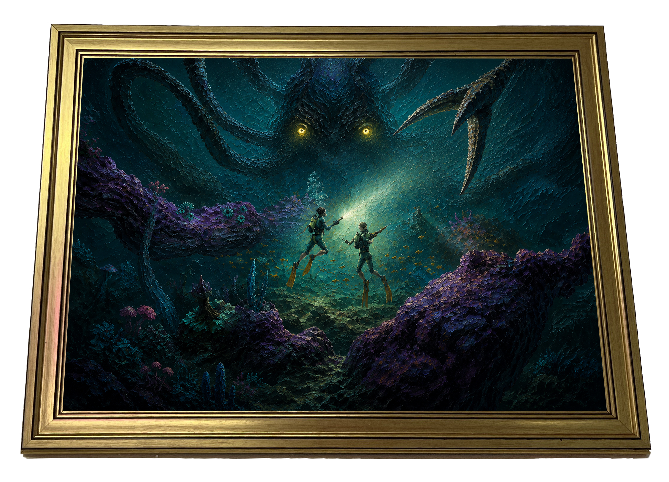 When the Deep Awakens Subnautica 2 inspired underwater sci fi poster