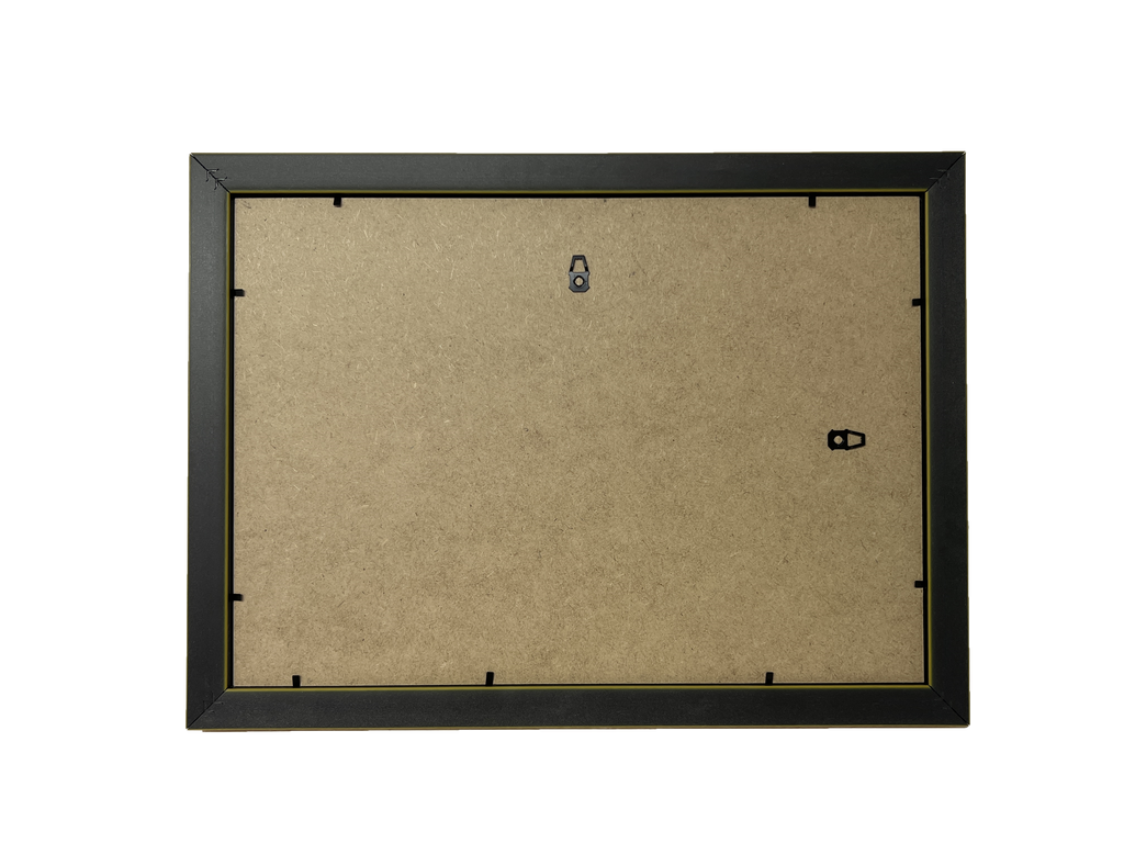 Modern framed wall art display for gaming setup