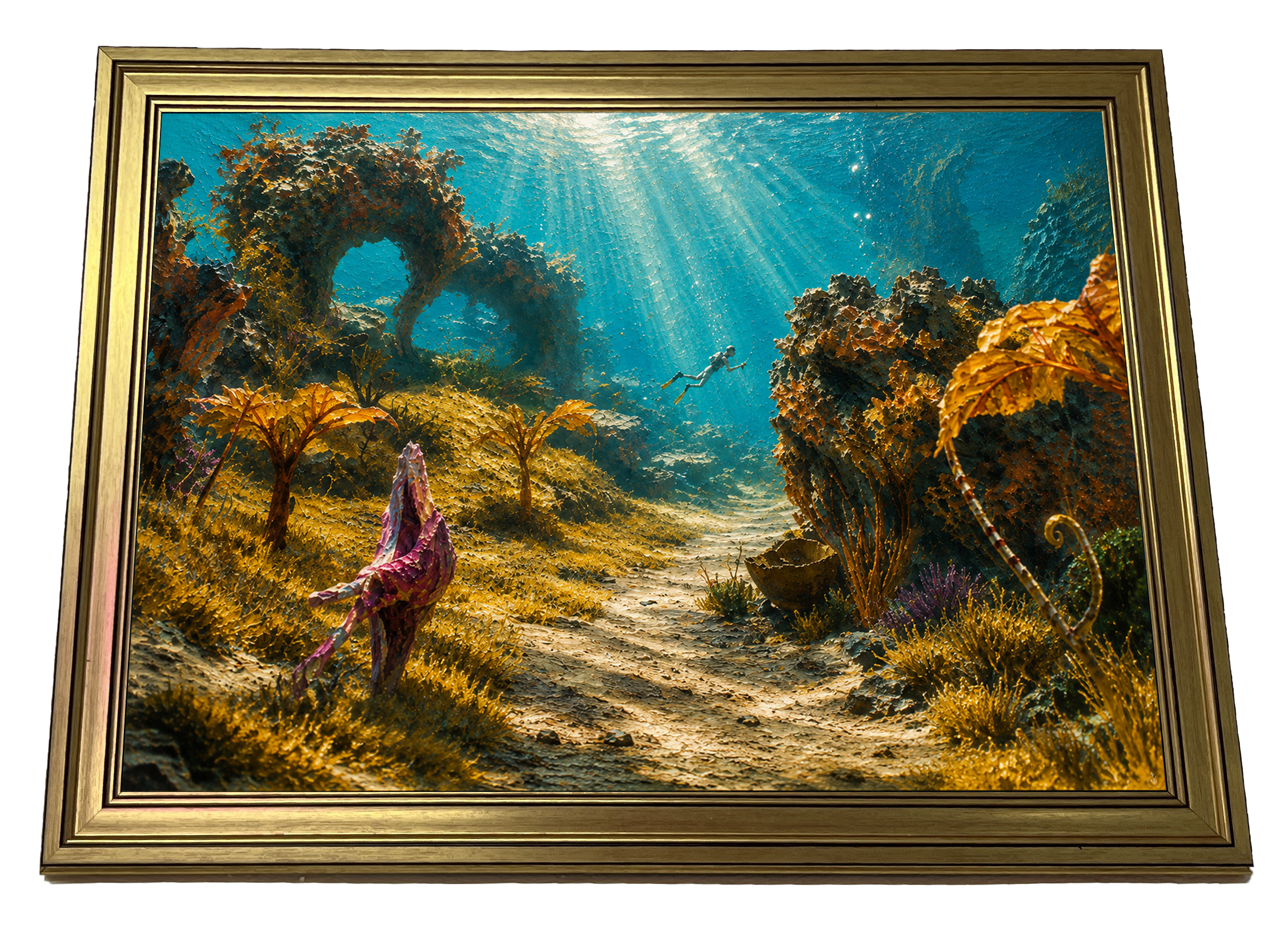 Ozean Eden Subnautica 2 inspired underwater gaming wall art poster